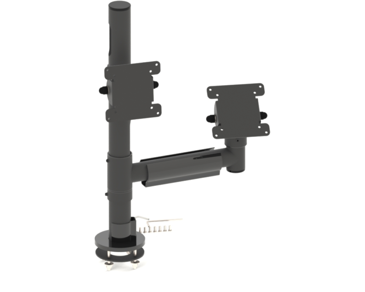 Double monitor stand