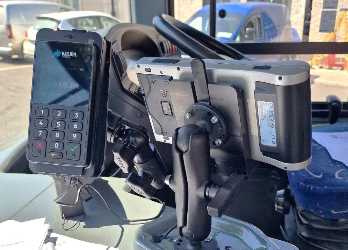 Miura M020 bespoke Holder: Developed for Metric Tristarinc for Dublin Bus