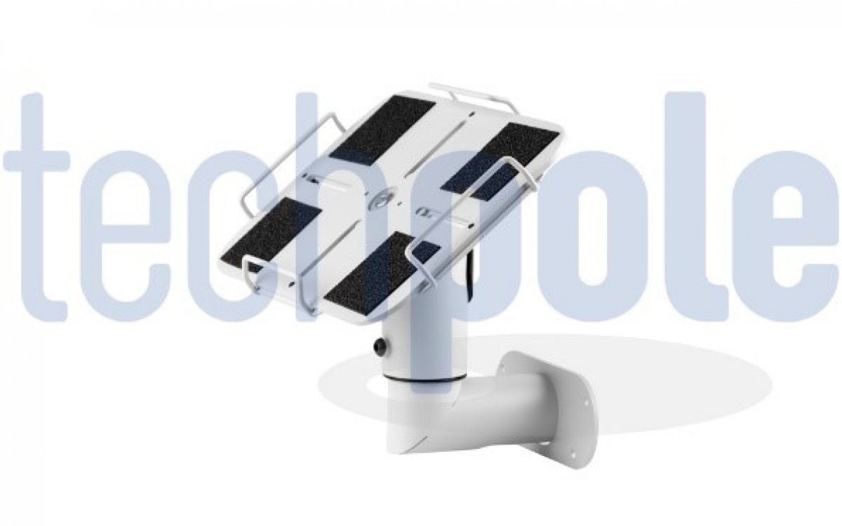 Wall tablet mount in white
